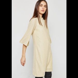 YUMI High Neck Dress in Black Shimmer‎